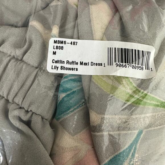 NWT Show Me Your Mumu Caitlin Ruffle Maxi Gown Lily Showers Bridesmaid Dress Med - Picture 15 of 16